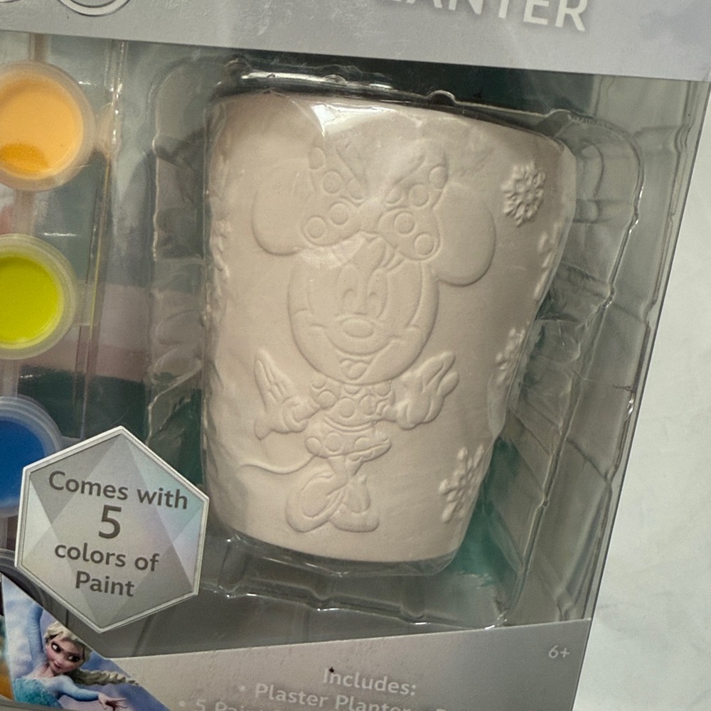 NWT Kid’s Unisex Disney 100 Paint Your Own Planter Set of 2 - Picture 5 of 11